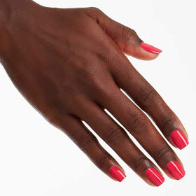 OPI Nail Lacquer Charged Up Cherry packaging with colour display