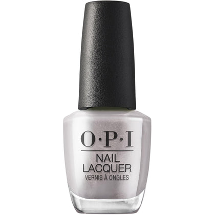 OPI Nail Lacquer Chrome Clawz front view with metallic silver finish
