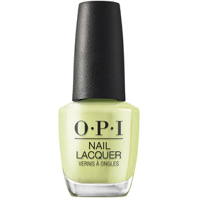OPI Nail Lacquer Clear Your Cash bright green crème nail polish bottle front view