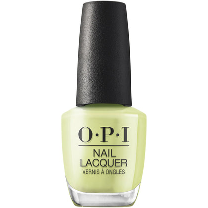 OPI Nail Lacquer Clear Your Cash bright green crème nail polish bottle front view