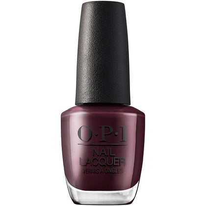 OPI Nail Lacquer Complimentary Wine dark red bottle front view
