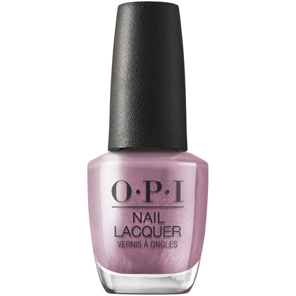 OPI Nail Lacquer Cyborn Again bright purple metallic nail polish front view