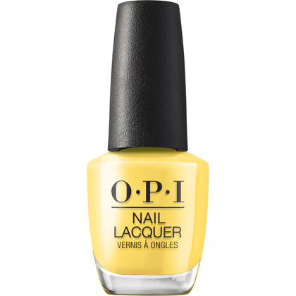 OPI Nail Lacquer Daffodil Duck Walk bright yellow nail polish bottle front view