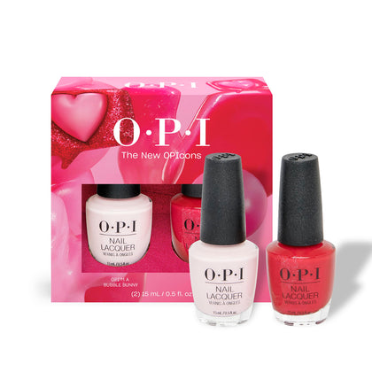 OPI Nail Lacquer Duo Pack front view with two nail polish bottles