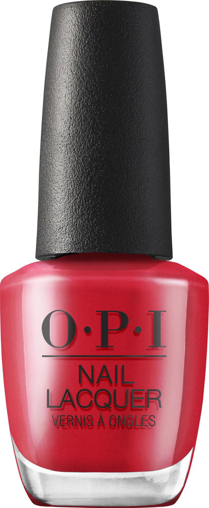 OPI Nail Lacquer Emmy, Have You Seen Oscar? bright red polish front view