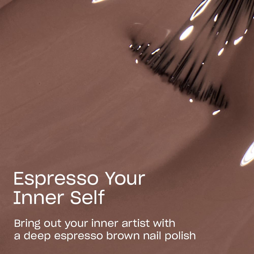 OPI Nail Lacquer Espresso Your Inner Self bottle with brush