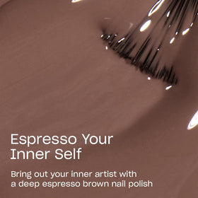 OPI Nail Lacquer Espresso Your Inner Self bottle with brush