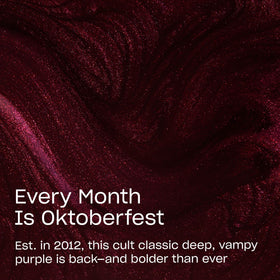 OPI Nail Lacquer Every Month is Oktoberfest brush and polish close-up