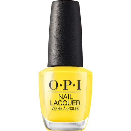 OPI Nail Lacquer Exotic Birds Do Not Tweet soft yellow polish front view