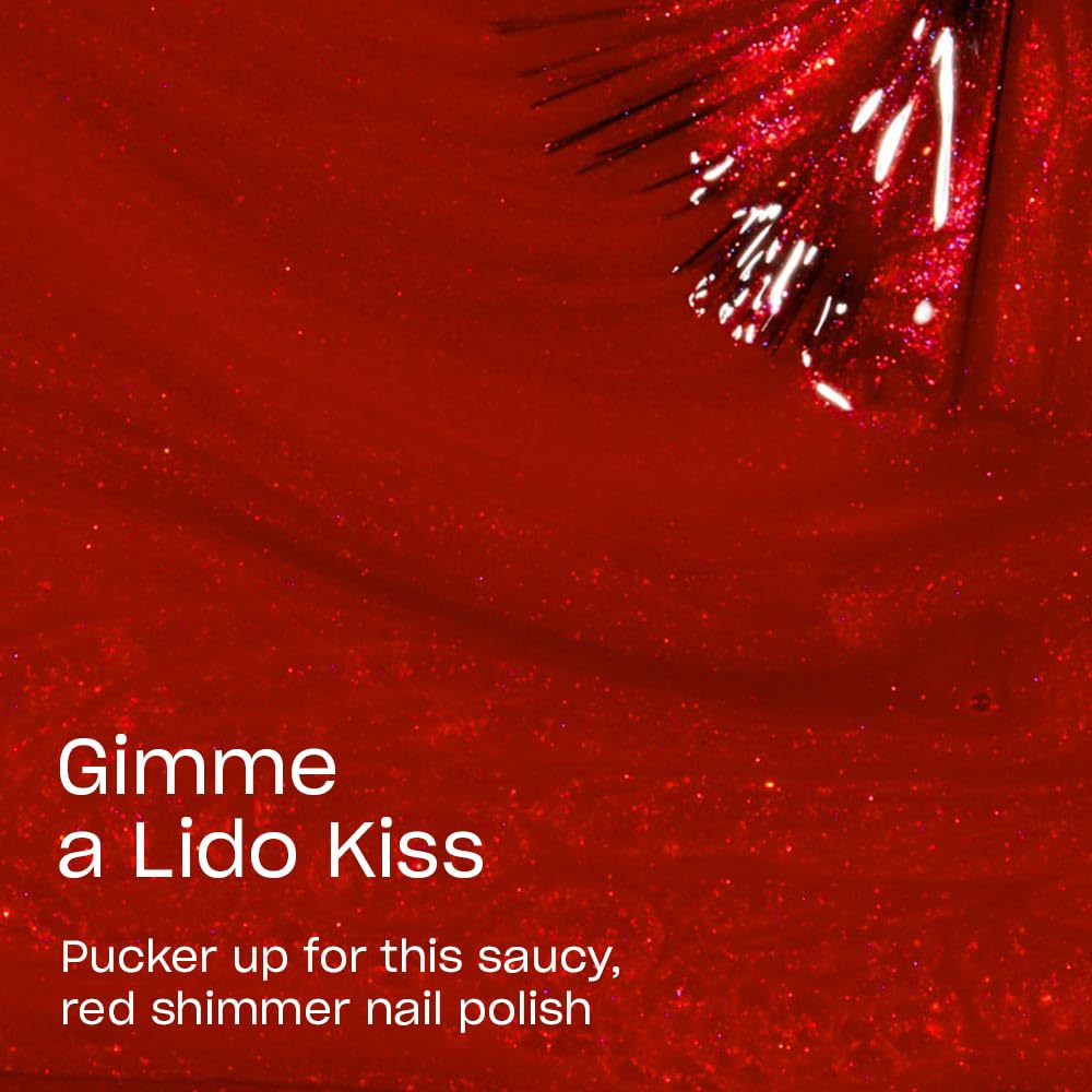 OPI Nail Lacquer Gimme a Lido Kiss bottle with label