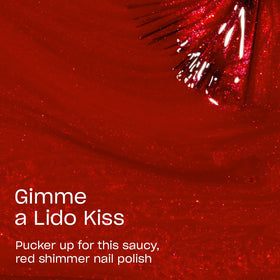 OPI Nail Lacquer Gimme a Lido Kiss bottle with label