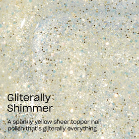 OPI Nail Lacquer Gliterally Shimmer bottle with label