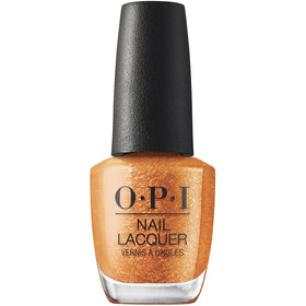 OPI Nail Lacquer gLITter bright orange glitter nail polish front view