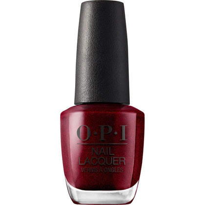 OPI Nail Lacquer I'm Not Really a Waitress dark red bottle front view