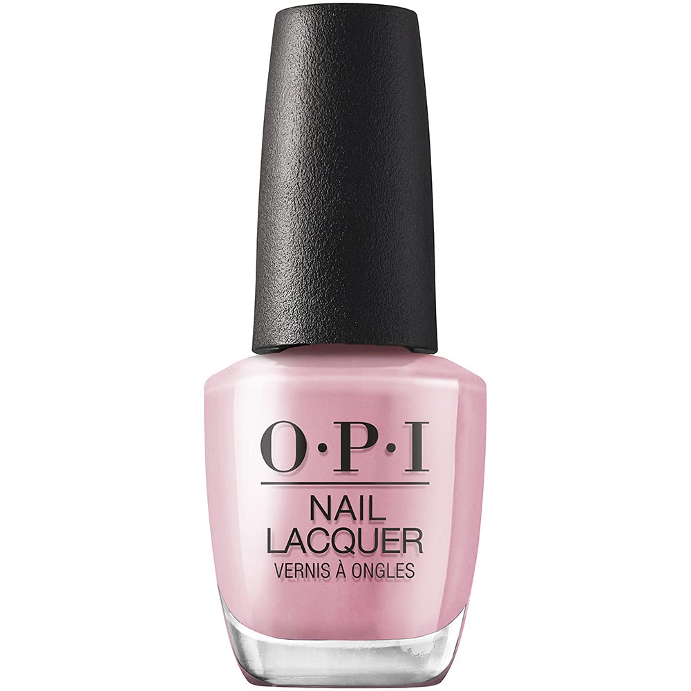 OPI Nail Lacquer Ink on Canvas opaque light pink nail polish front view