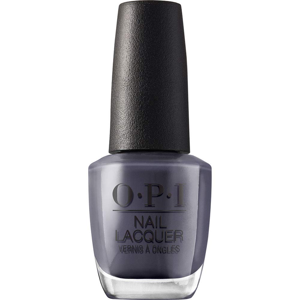 OPI Nail Lacquer Less is Norse dark blue crème nail polish front view