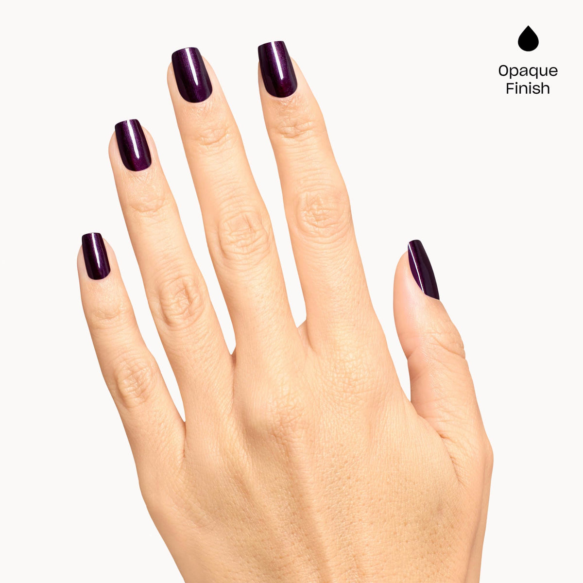 OPI Nail Lacquer Lincoln Park at Midnight bottle with cap off