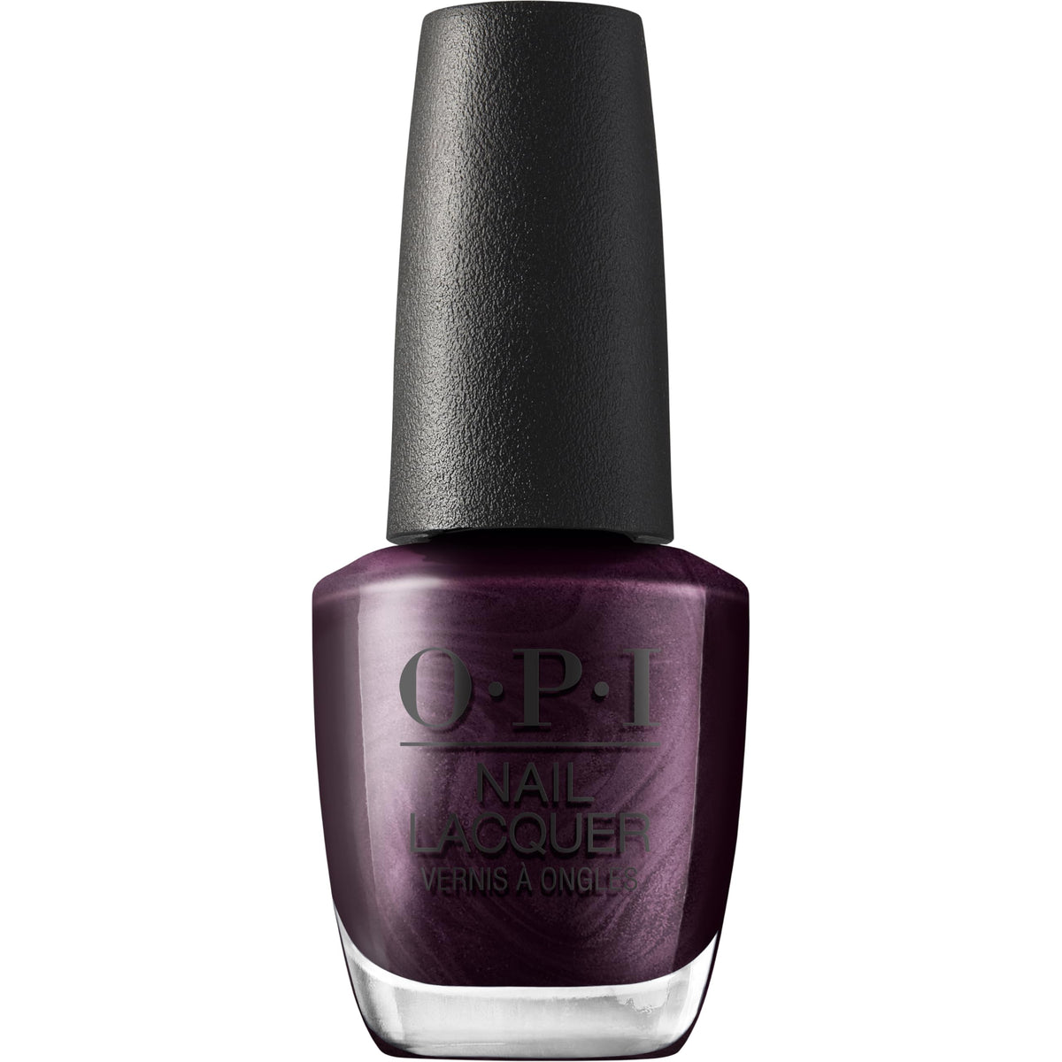 OPI Nail Lacquer Lincoln Park at Midnight dark purple nail polish front view