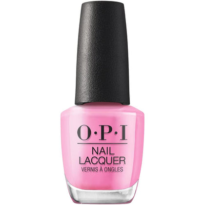 OPI Nail Lacquer Makeout-side bright pink crème nail polish front view