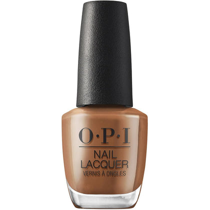 OPI Nail Lacquer Material Gowrl dark brown crème polish front view
