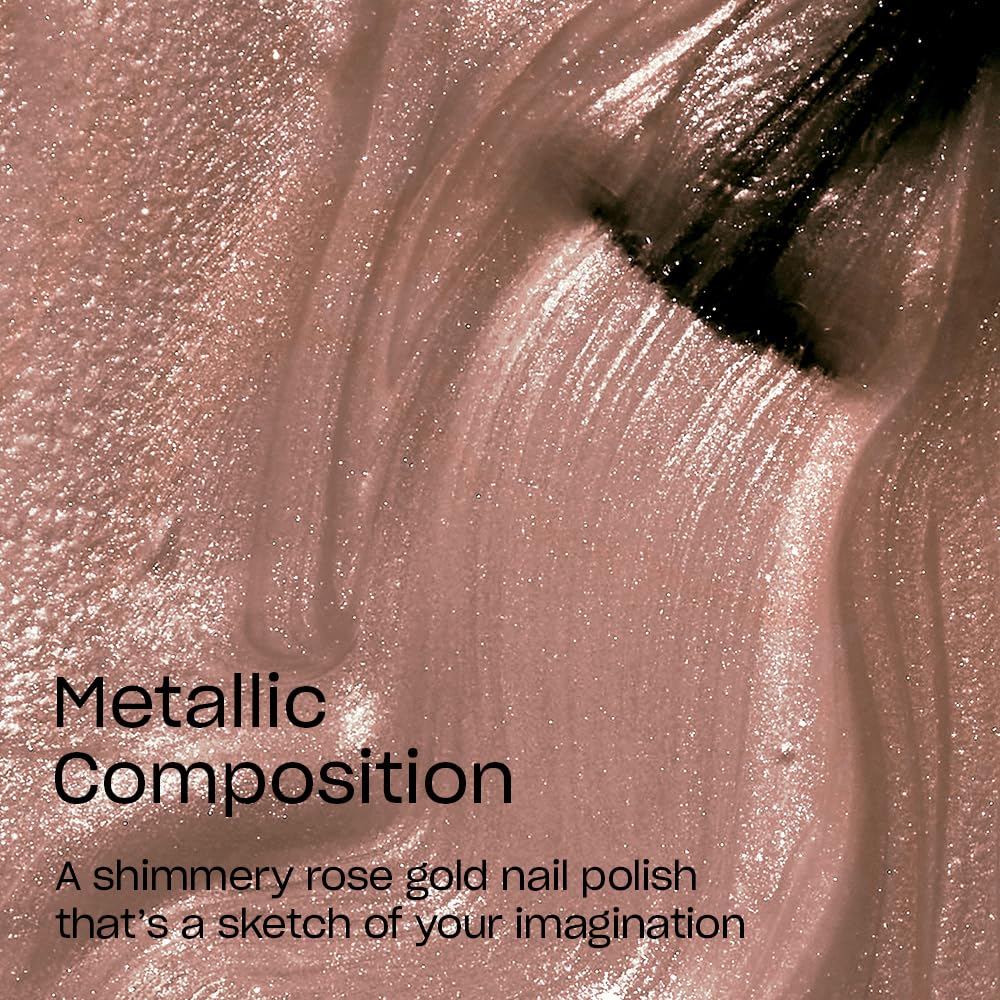 OPI Nail Lacquer Metallic Composition sheer light pink brush close-up