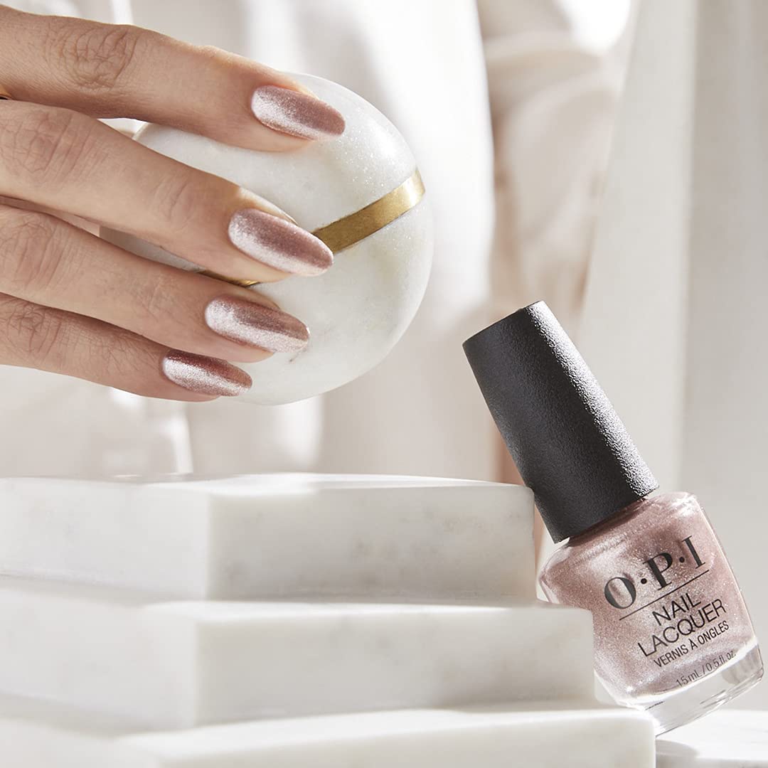 OPI Nail Lacquer Metallic Composition sheer light pink with other OPI shades