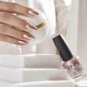 OPI Nail Lacquer Metallic Composition sheer light pink with other OPI shades