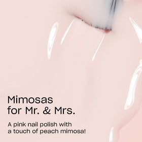 OPI Nail Lacquer Mimosas for Mr. & Mrs. brush close-up