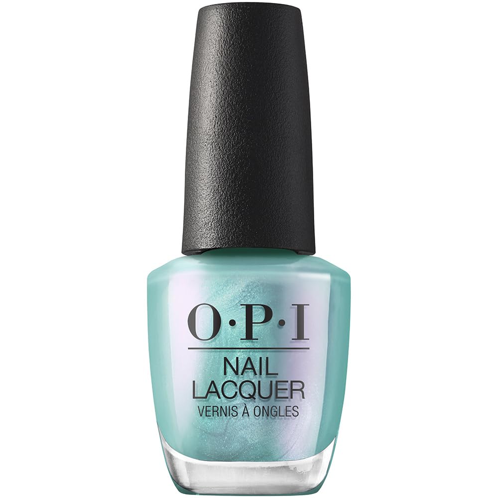 OPI Nail Lacquer Pisces the Future soft blue pearl polish front view