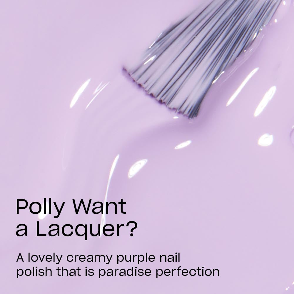 OPI Nail Lacquer Polly Want a Lacquer? brush close-up