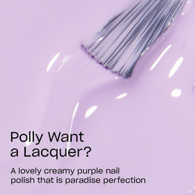 OPI Nail Lacquer Polly Want a Lacquer? brush close-up