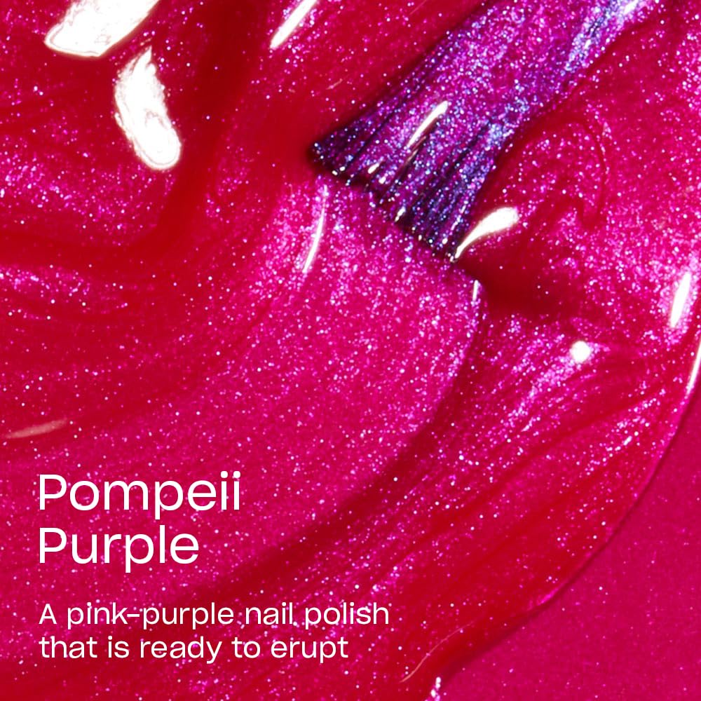 OPI Nail Lacquer Pompeii Purple bottle side view