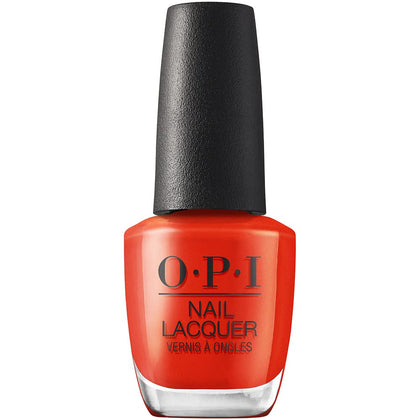 OPI Nail Lacquer Rust & Relaxation red nail polish front view