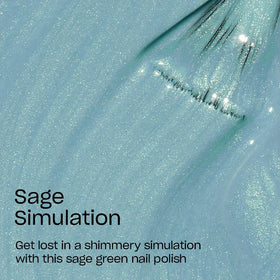 OPI Nail Lacquer Sage Simulation bottle side view
