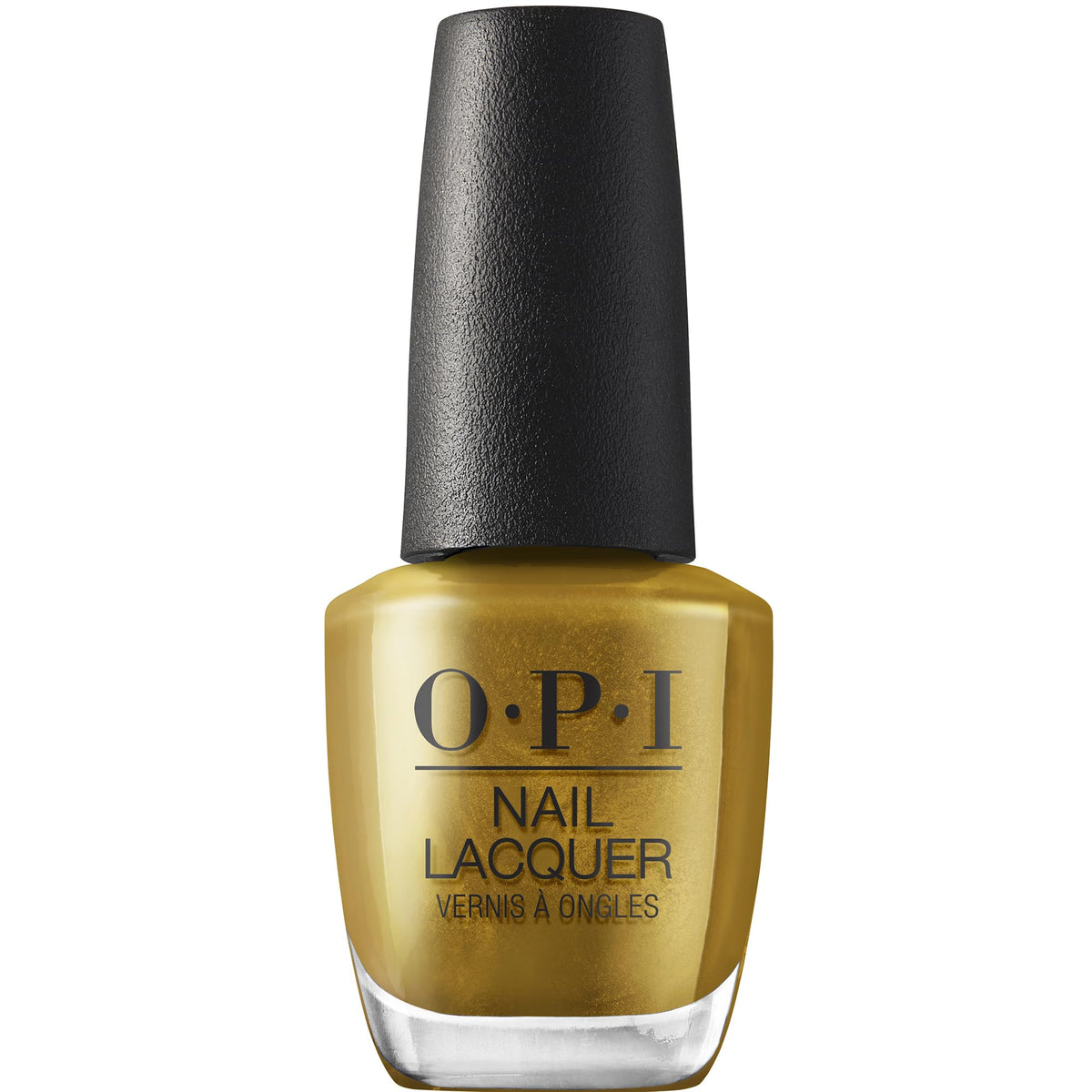 OPI Nail Lacquer SaTURN Me On dark brown metallic nail polish front view