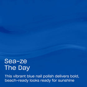 OPI Nail Lacquer Sea-ze the Day vibrant blue polish swatch