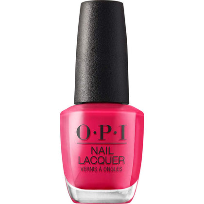 OPI Nail Lacquer She’s a Bad Muffuletta! bright red nail polish front view