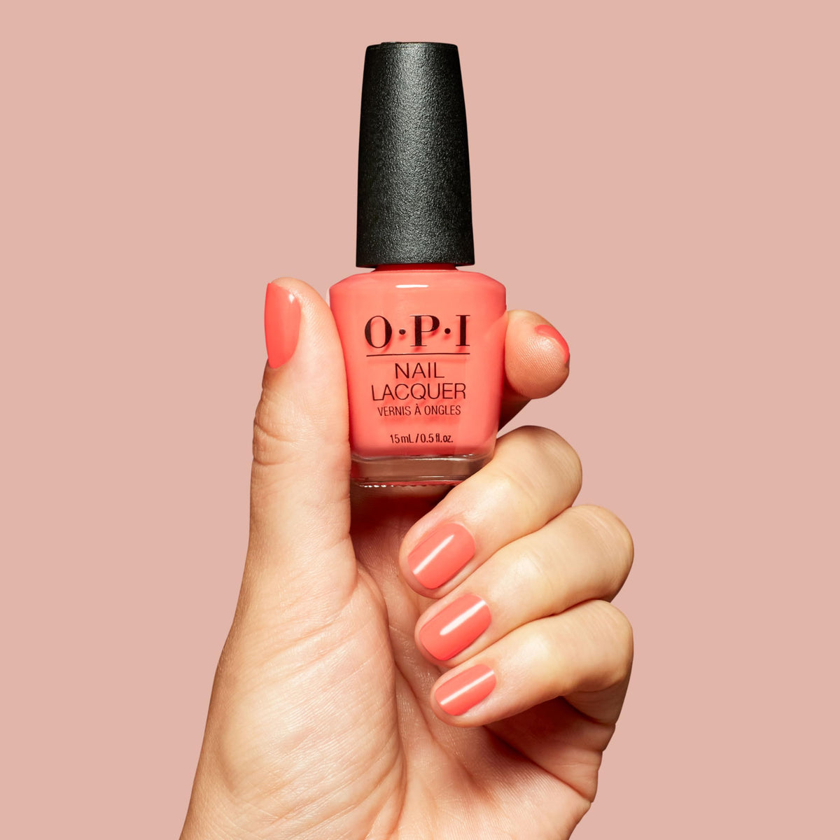 OPI Nail Lacquer Shrimp Cocktail with glossy finish