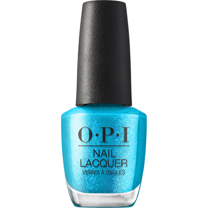 OPI Nail Lacquer Sky Blue's the Limit front view with turquoise shimmer