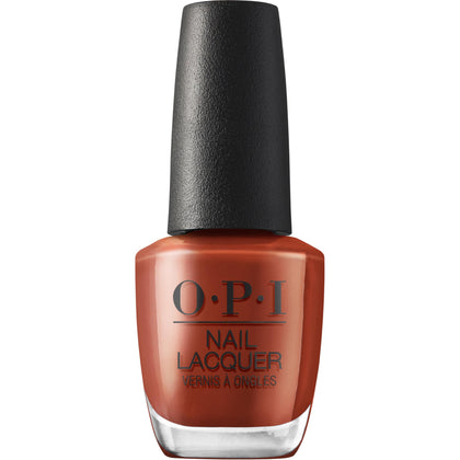 OPI Nail Lacquer Slip Dressed Up opaque dark red nail polish front view