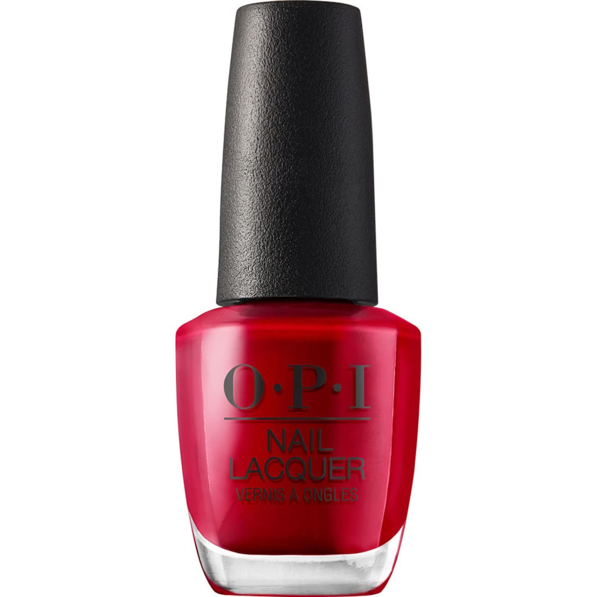 OPI Nail Lacquer So Hot It Berns dark red crème front view