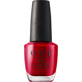 OPI Nail Lacquer So Hot It Berns dark red crème front view
