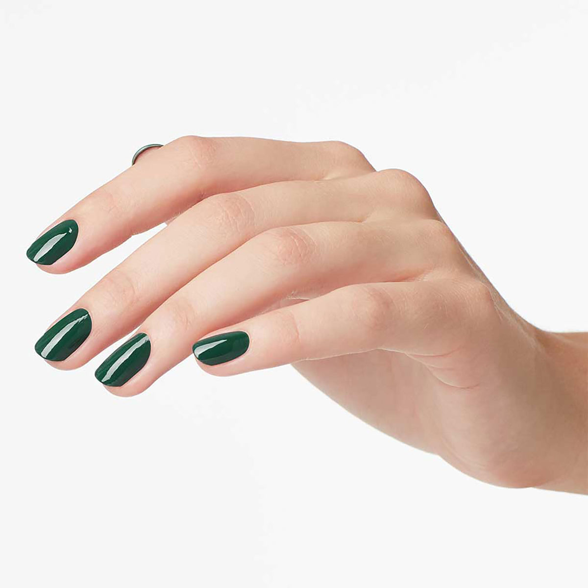 OPI Nail Lacquer Stay Off the Lawn!! brush close-up