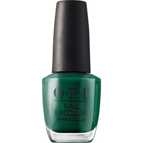 OPI Nail Lacquer Stay Off the Lawn!! dark green nail polish front view