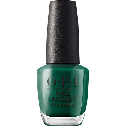 OPI Nail Lacquer Stay Off the Lawn!! dark green nail polish front view
