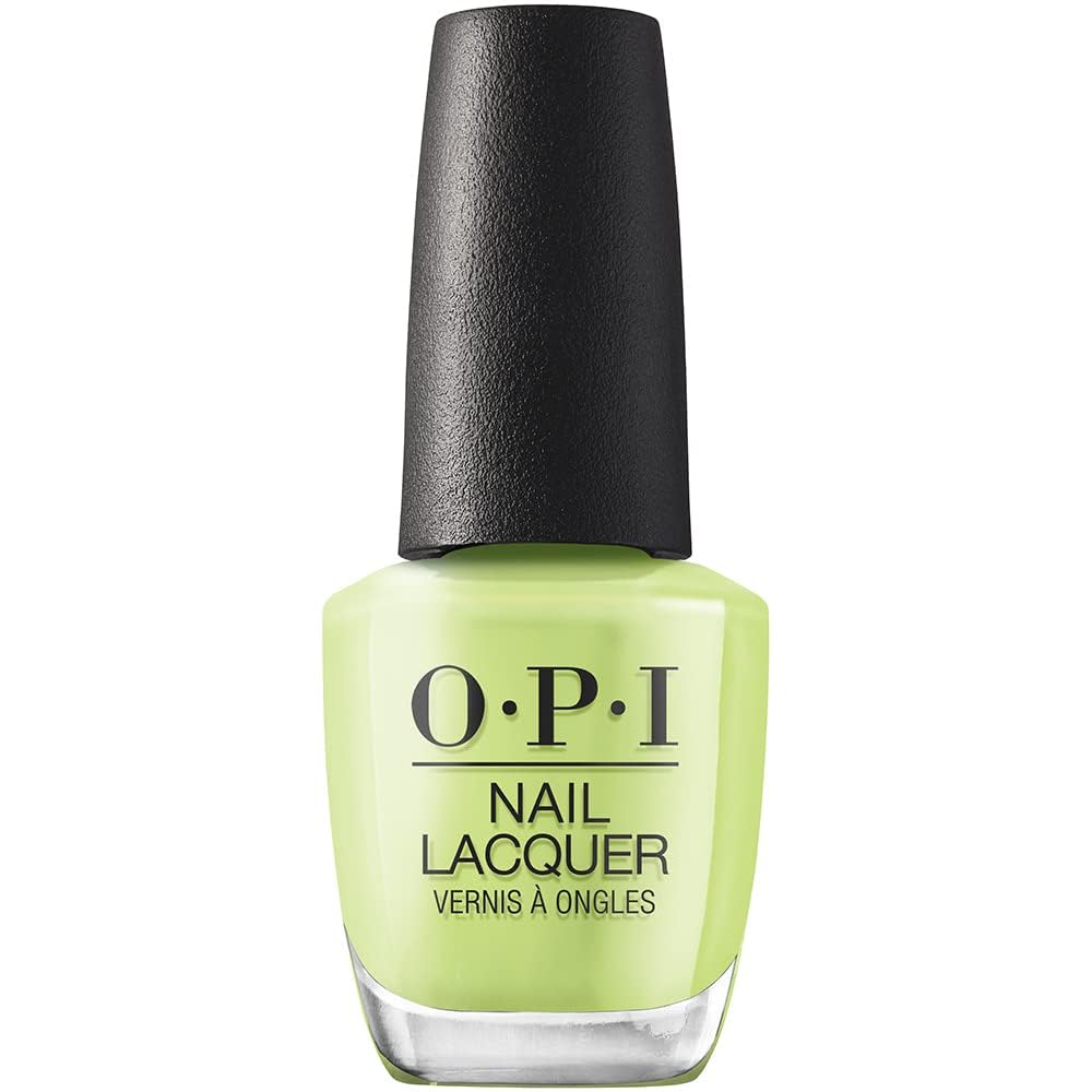 OPI Nail Lacquer Summer Monday-Fridays bright green crème front view
