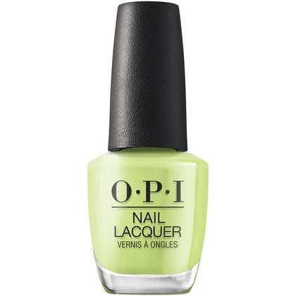 OPI Nail Lacquer Summer Monday-Fridays bright green crème front view