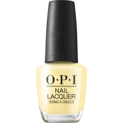 OPI Nail Lacquer Sunny Bunny butter yellow crème nail polish front view