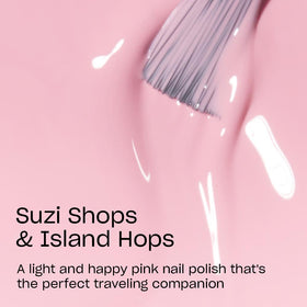 OPI Nail Lacquer Suzi Shops & Island Hops applied on nails