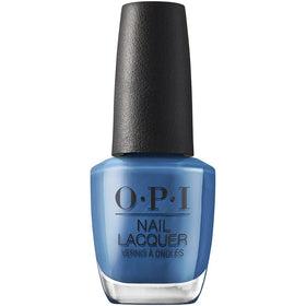 OPI Nail Lacquer Suzi Takes a Sound Bath bright blue nail polish front view